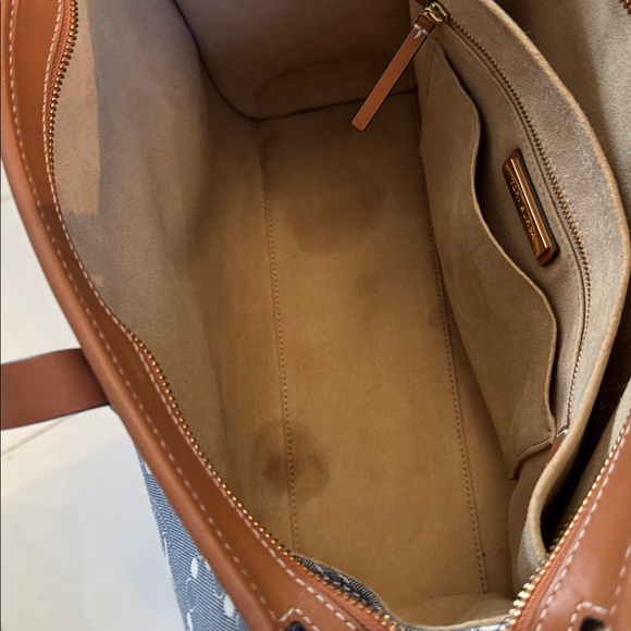 Tory Burch Blue and Brown Tote Bag - Picture 13 of 13